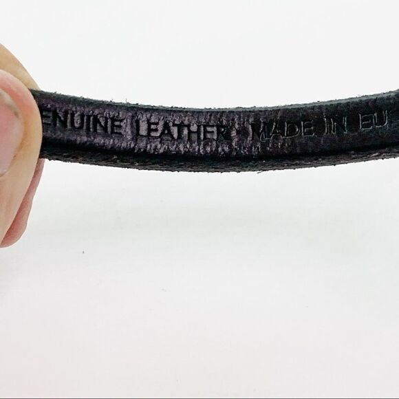 Modern leather gold mesh heart European bracelet - Picture 7 of 9